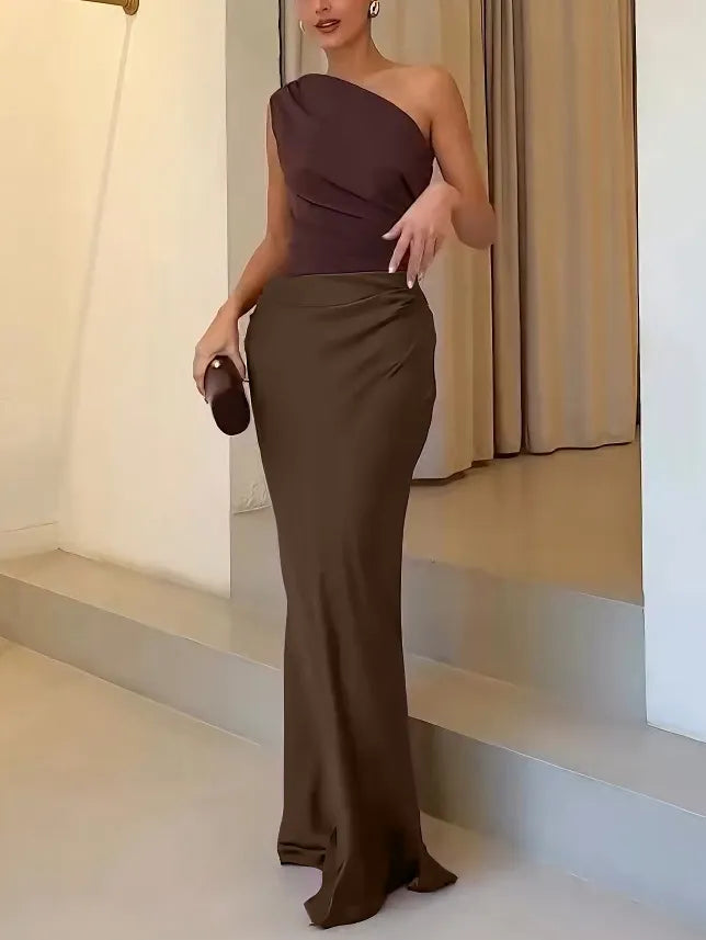 Liza Élégante robe longue de soirée