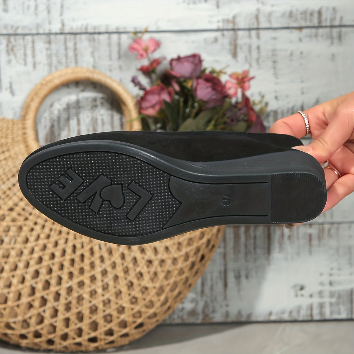 Éliane™ – Ballerines confortables à talon compensé