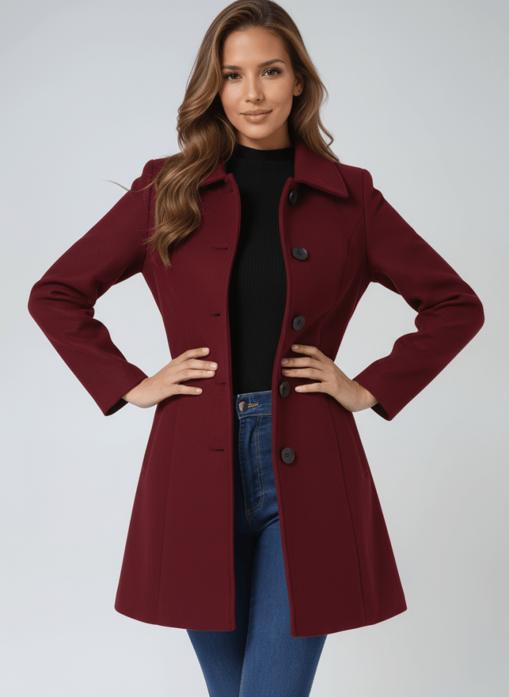 Helena | Manteau d’hiver pour femme à un bouton