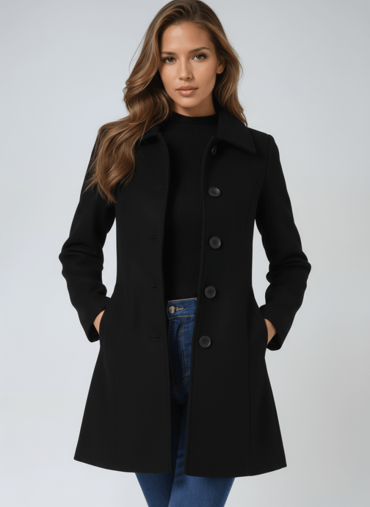 Helena | Manteau d’hiver pour femme à un bouton