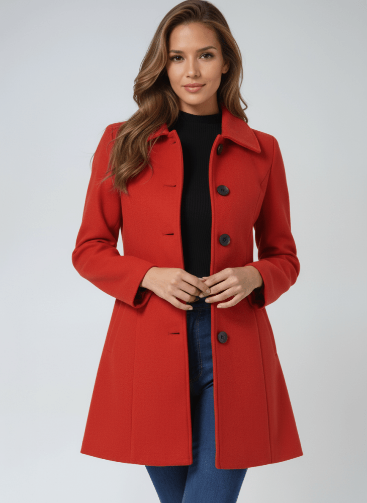 Helena | Manteau d’hiver pour femme à un bouton
